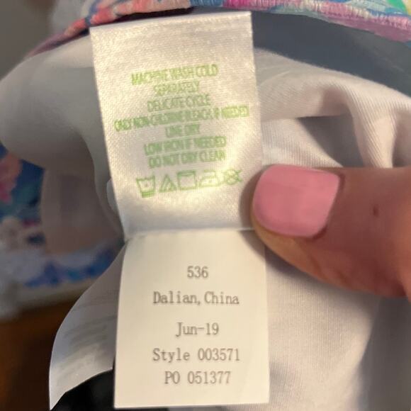 Lilly Pulitzer Pearl Shift Stretch Sleeveless Dress All Together Now Size 6 - Picture 9 of 9